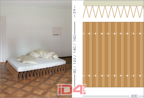 Картонная кровать itbed швейцарской студии it design Картонная кровать itbed швейцарской студии it design