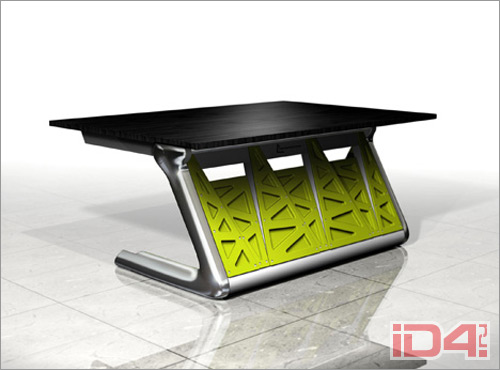 Стальной стол Life Desk немецкого дизайнера Хайшана Денга (Haishan Deng)