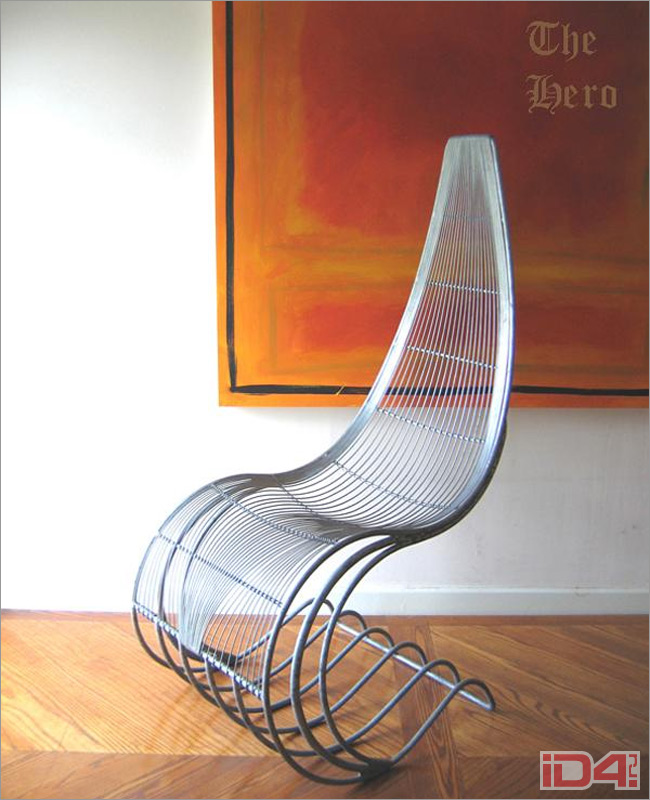 Сварная стальная мебель «Кресло Героя» английского дизайнера и мастера Адриана Реймента (Adrian Rayment) и компании Raymentwire