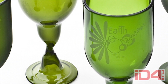 Посуда из бутылок американской компании Green Glass Company