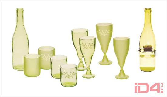 «Ивовая коллекция» посуды из бутылок американской компании Green Glass Company