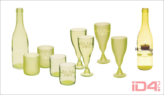 «Ивовая коллекция» посуды из бутылок американской компании Green Glass Company «Ивовая коллекция» посуды из бутылок американской компании Green Glass Company
