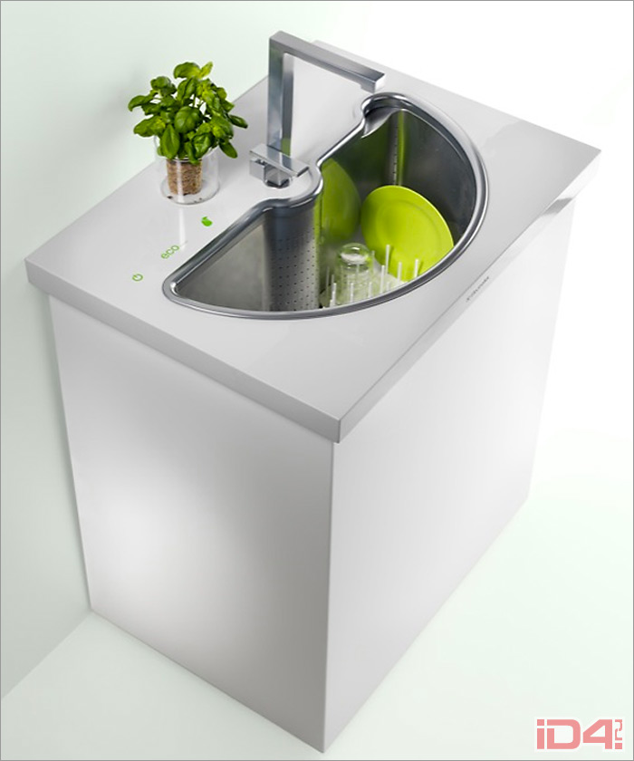 Раковина-посудомойка Pure Washer немецкого дизайнера Татьяны Вороновой Раковина-посудомойка Pure Washer немецкого дизайнера Татьяны Вороновой