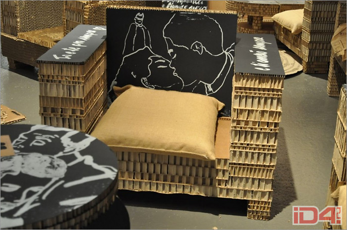 Проект интерьера и набора мебели из картона Paperboard Innovation итальянских дизайнеров Алессандро Антоньяцци (Alessandro Antoniazzi) и Вальтера Даванцо (Walter Davanzo) Проект интерьера и набора мебели из картона Paperboard Innovation итальянских дизайнеров Алессандро Антоньяцци (Alessandro Antoniazzi) и Вальтера Даванцо (Walter Davanzo)
