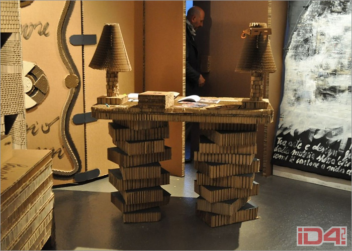 Проект интерьера и набора мебели из картона Paperboard Innovation итальянских дизайнеров Алессандро Антоньяцци (Alessandro Antoniazzi) и Вальтера Даванцо (Walter Davanzo) Проект интерьера и набора мебели из картона Paperboard Innovation итальянских дизайнеров Алессандро Антоньяцци (Alessandro Antoniazzi) и Вальтера Даванцо (Walter Davanzo)