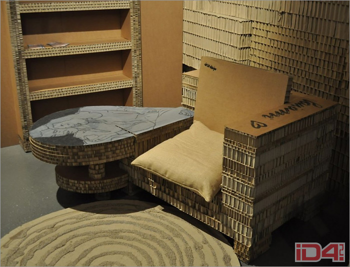 Проект интерьера и набора мебели из картона Paperboard Innovation итальянских дизайнеров Алессандро Антоньяцци (Alessandro Antoniazzi) и Вальтера Даванцо (Walter Davanzo) Проект интерьера и набора мебели из картона Paperboard Innovation итальянских дизайнеров Алессандро Антоньяцци (Alessandro Antoniazzi) и Вальтера Даванцо (Walter Davanzo)