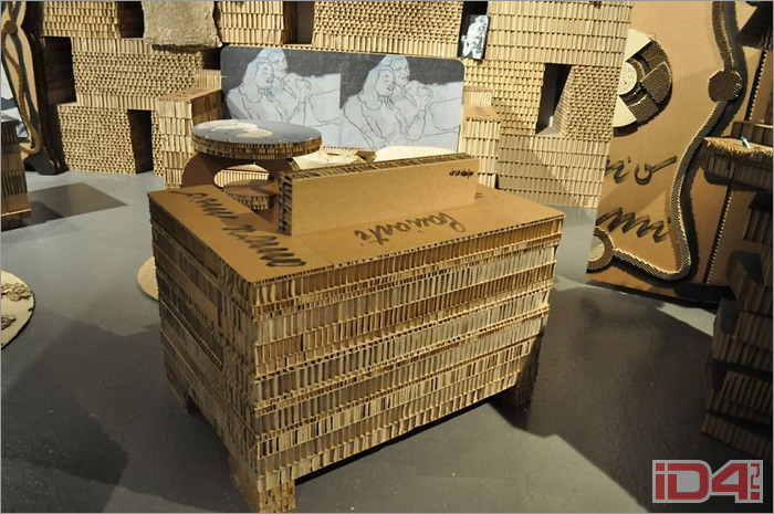 Проект интерьера и набора мебели из картона Paperboard Innovation итальянских дизайнеров Алессандро Антоньяцци (Alessandro Antoniazzi) и Вальтера Даванцо (Walter Davanzo) Проект интерьера и набора мебели из картона Paperboard Innovation итальянских дизайнеров Алессандро Антоньяцци (Alessandro Antoniazzi) и Вальтера Даванцо (Walter Davanzo)