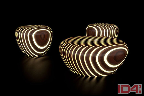 Светящаяся мебель Bright Woods collection итальянского дизайнера Джанкарло Цемы (Giancarlo Zema)