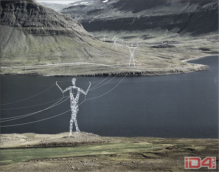 Проект опор для ЛЭП американского архитектурного бюро для исландской электрической компании Landsnet